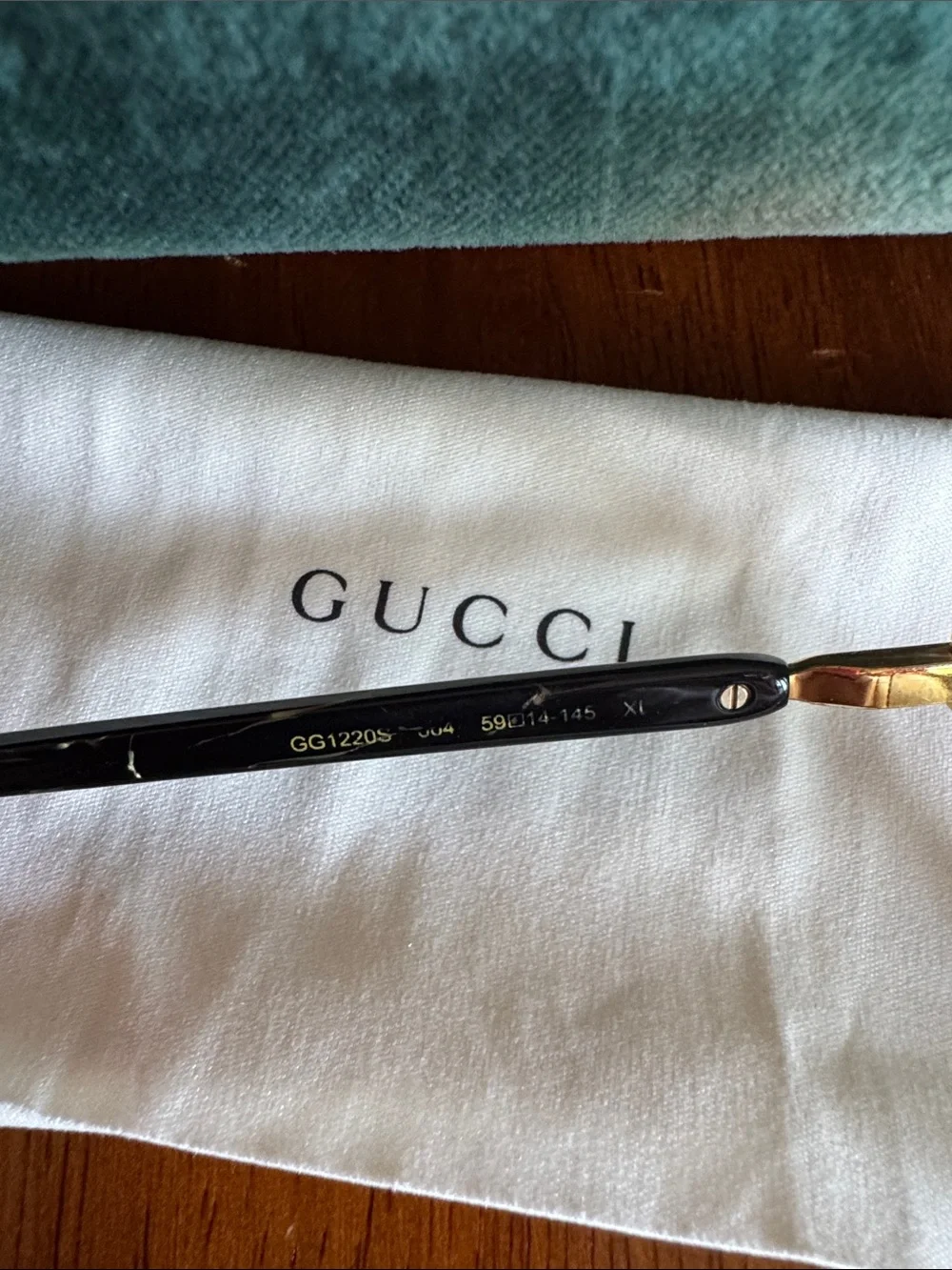 Gucci GG1220s Sunglasses with Brown Monogram Lenses